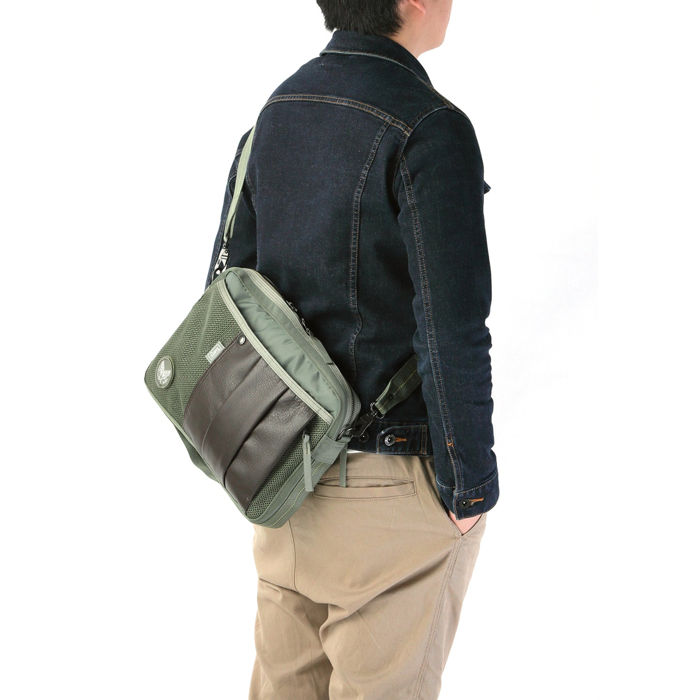 CUSTOM Shoulder Bag Zipper Type A4 Super Nylon HC-0113