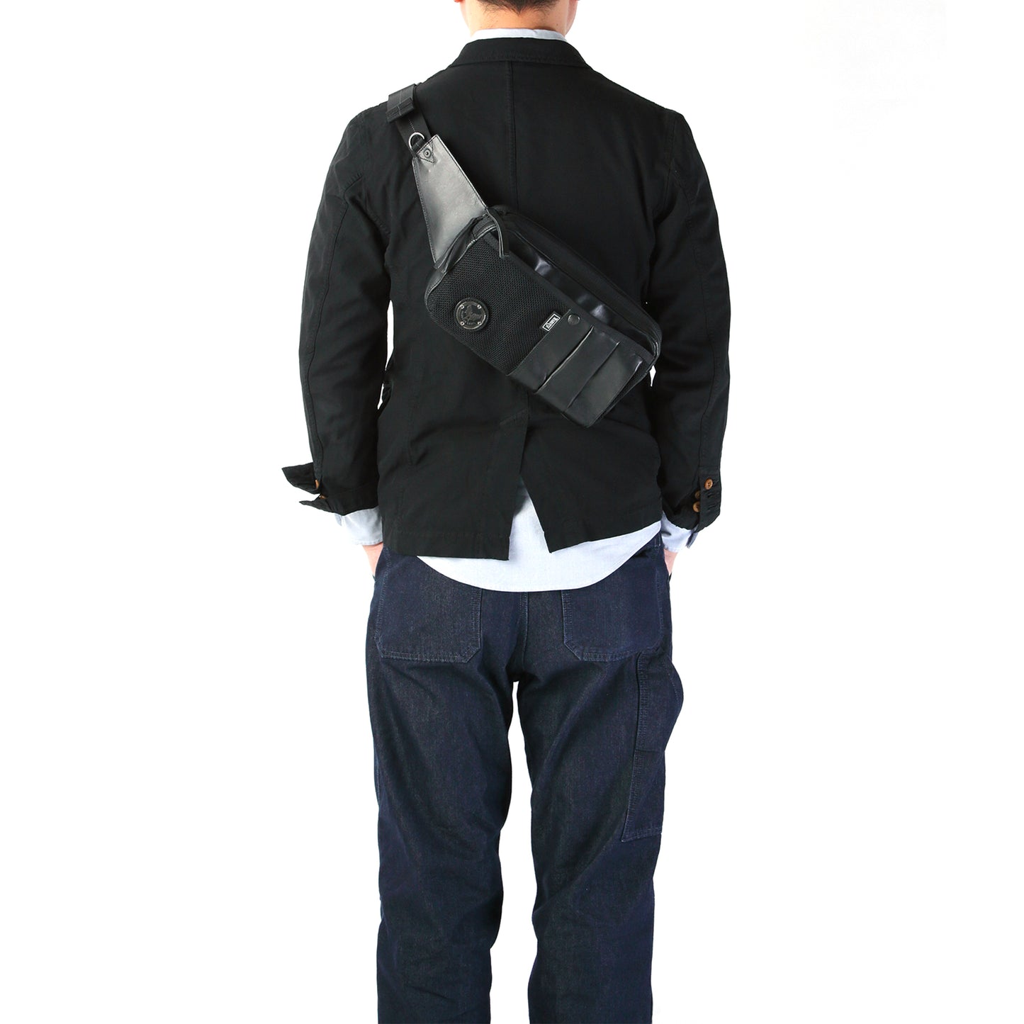 CUSTOM PELLE Body Bag, Horizontal Body, Italian Cowhide Leather, HP-0201