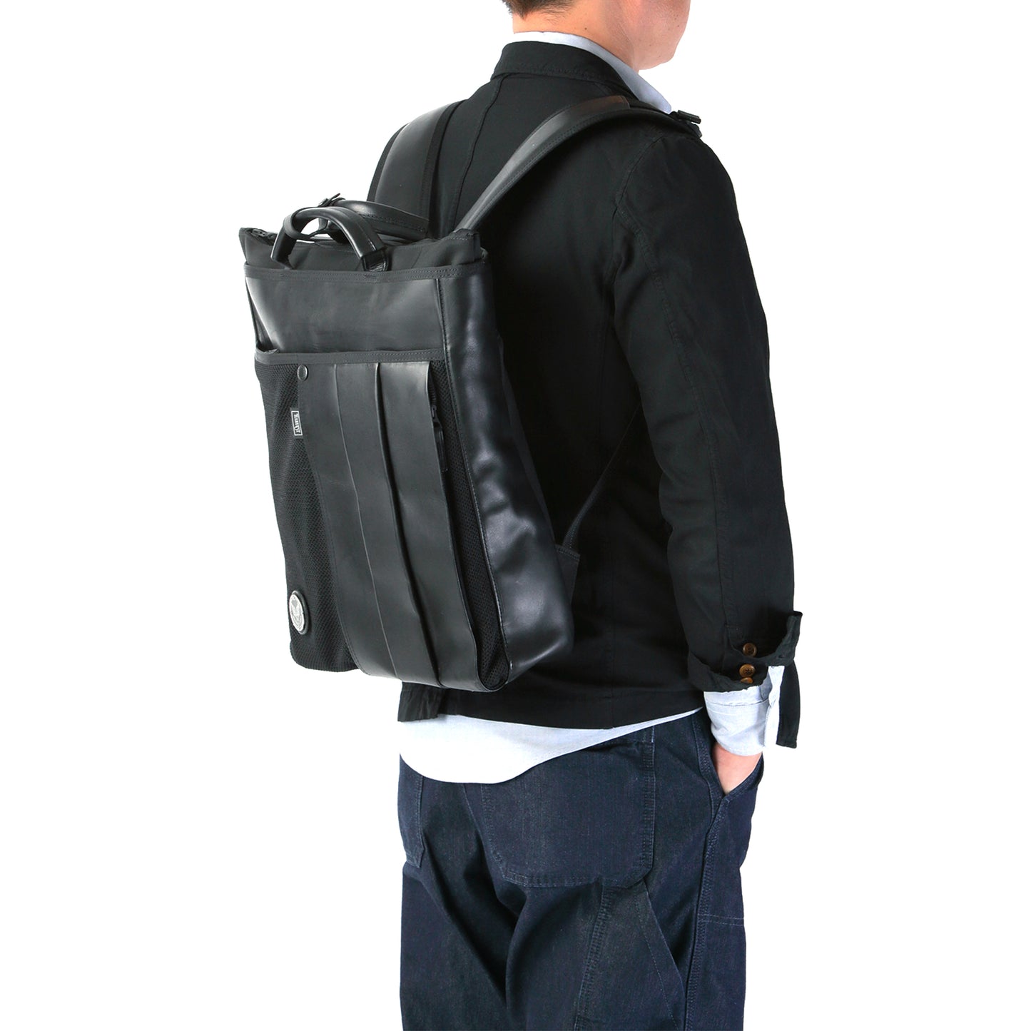 CUSTOM PELLE Business Backpack Brief Tote Italian Cowhide HP-0203