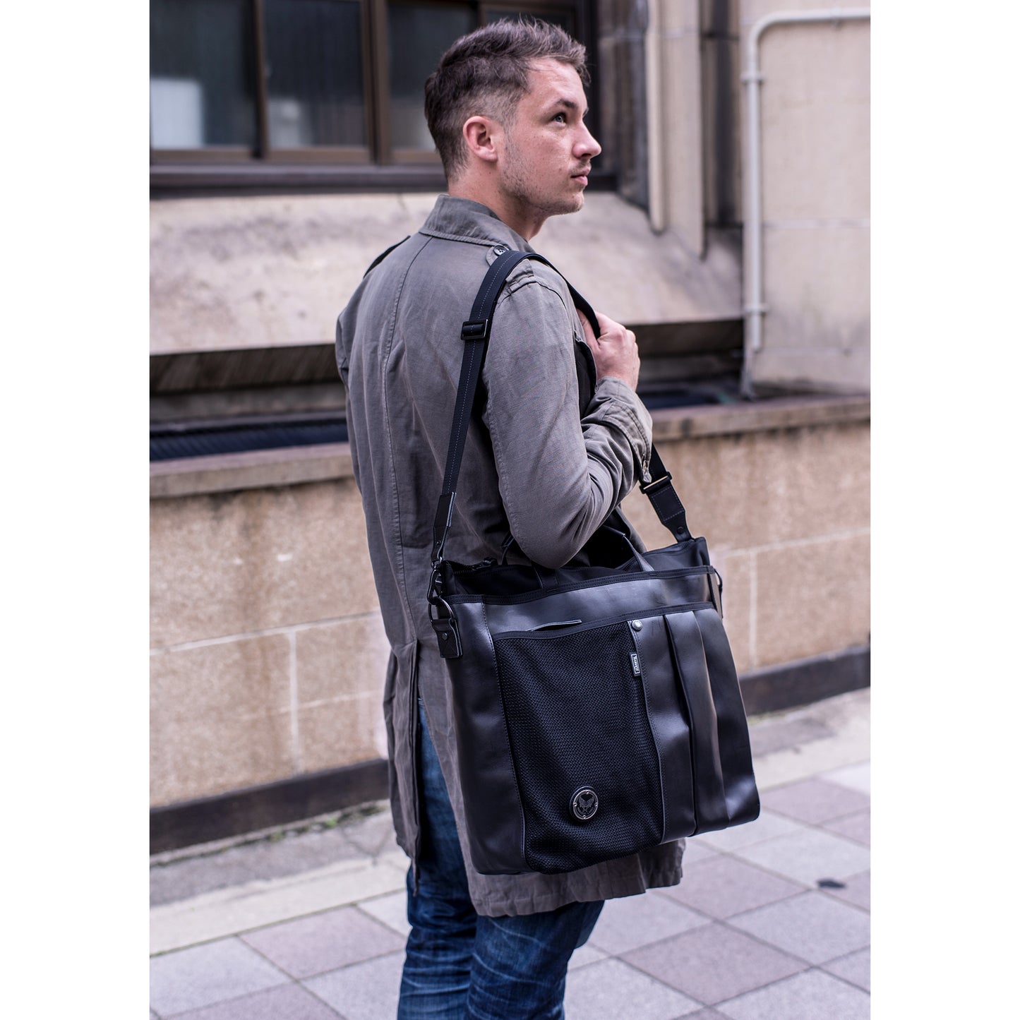 CUSTOM PELLE Business Tote Brief Tote Italian Cowhide HP-0204
