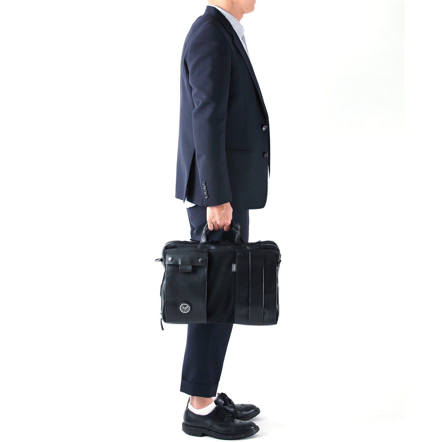 CUSTOM PELLE Business Briefcase 2WAY Italian Cowhide HP-0205