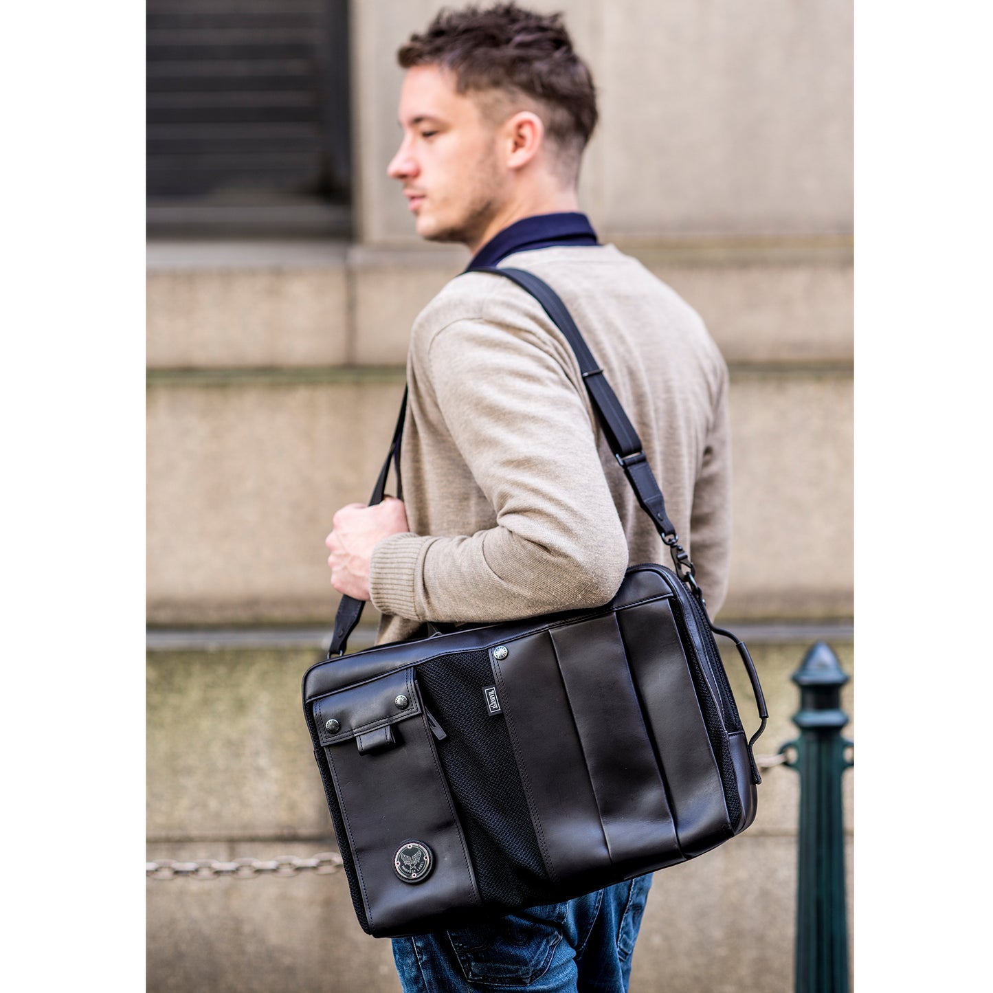 CUSTOM PELLE Business 3WAY Backpack Italian Cowhide Leather HP-0206