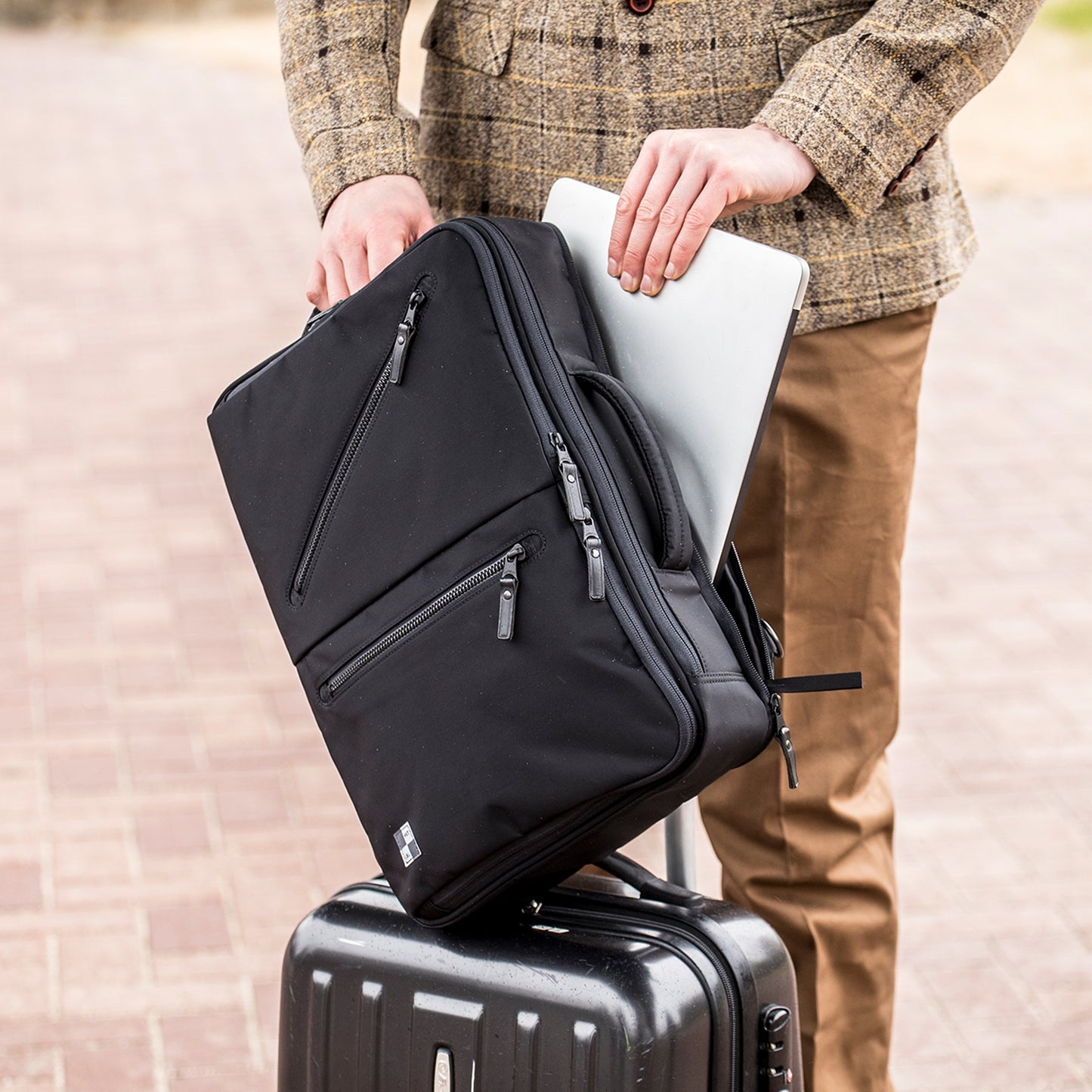 BUSINESS LINES 2WAY Briefcase Backpack (Large) HO-0273