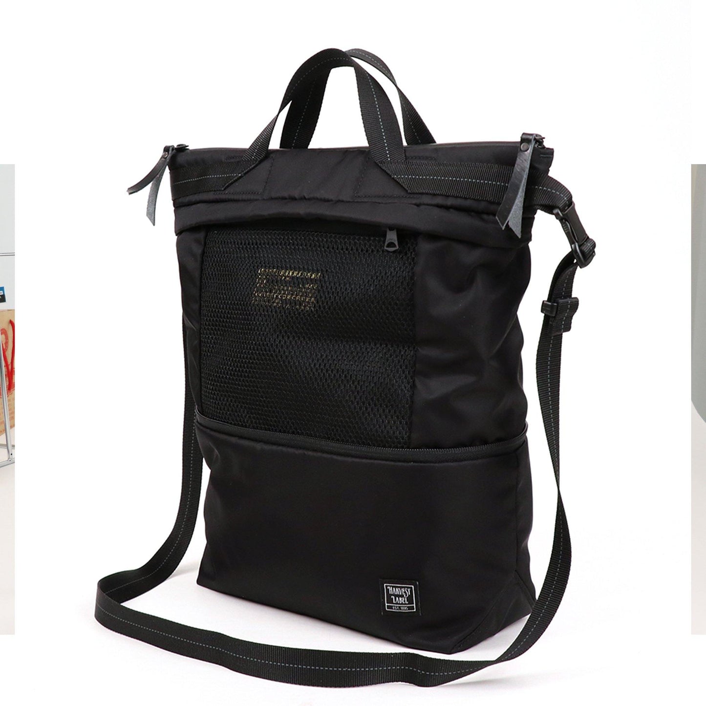 FLYER'S LITESPAN  ショルダー(L)  ファスナー型  エキスパンダブル  コーデュラ&ブルーサインナイロンTWILL  HS-0353 - HARVEST LABEL