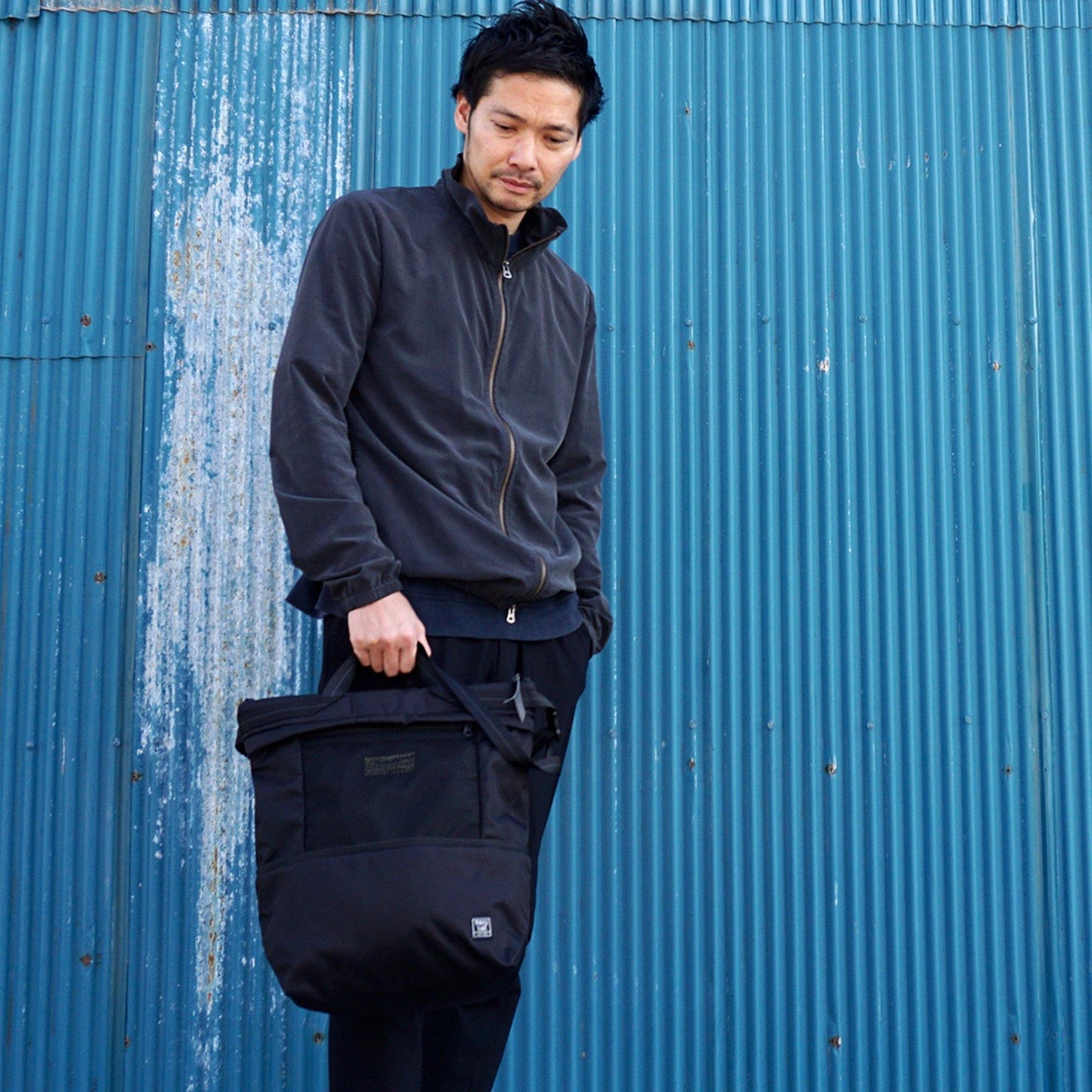 FLYER'S LITESPAN  ショルダー(L)  ファスナー型  エキスパンダブル  コーデュラ&ブルーサインナイロンTWILL  HS-0353 - HARVEST LABEL
