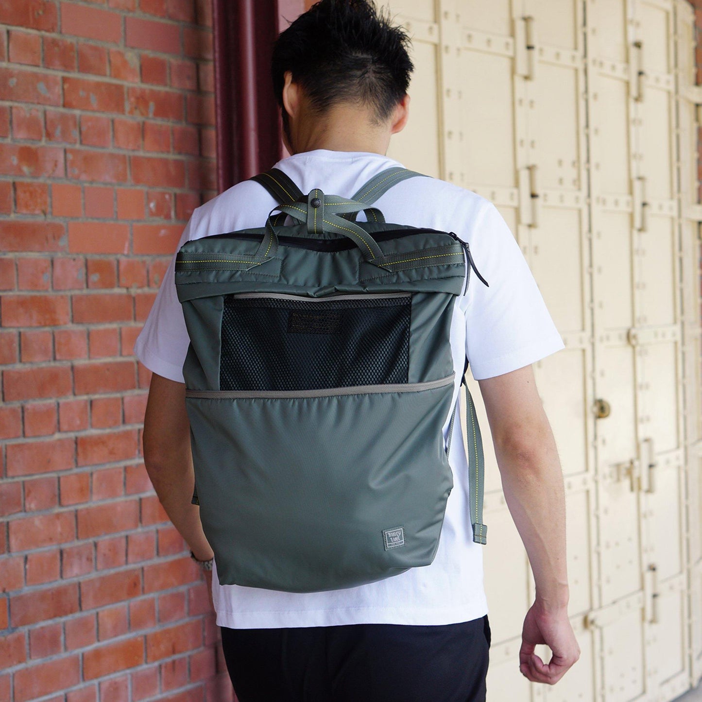 FLYER'S LITESPAN  バックパック  トート型  エキスパンダブル  コーデュラ&ブルーサインナイロンTWILL  HS-0354 - HARVEST LABEL