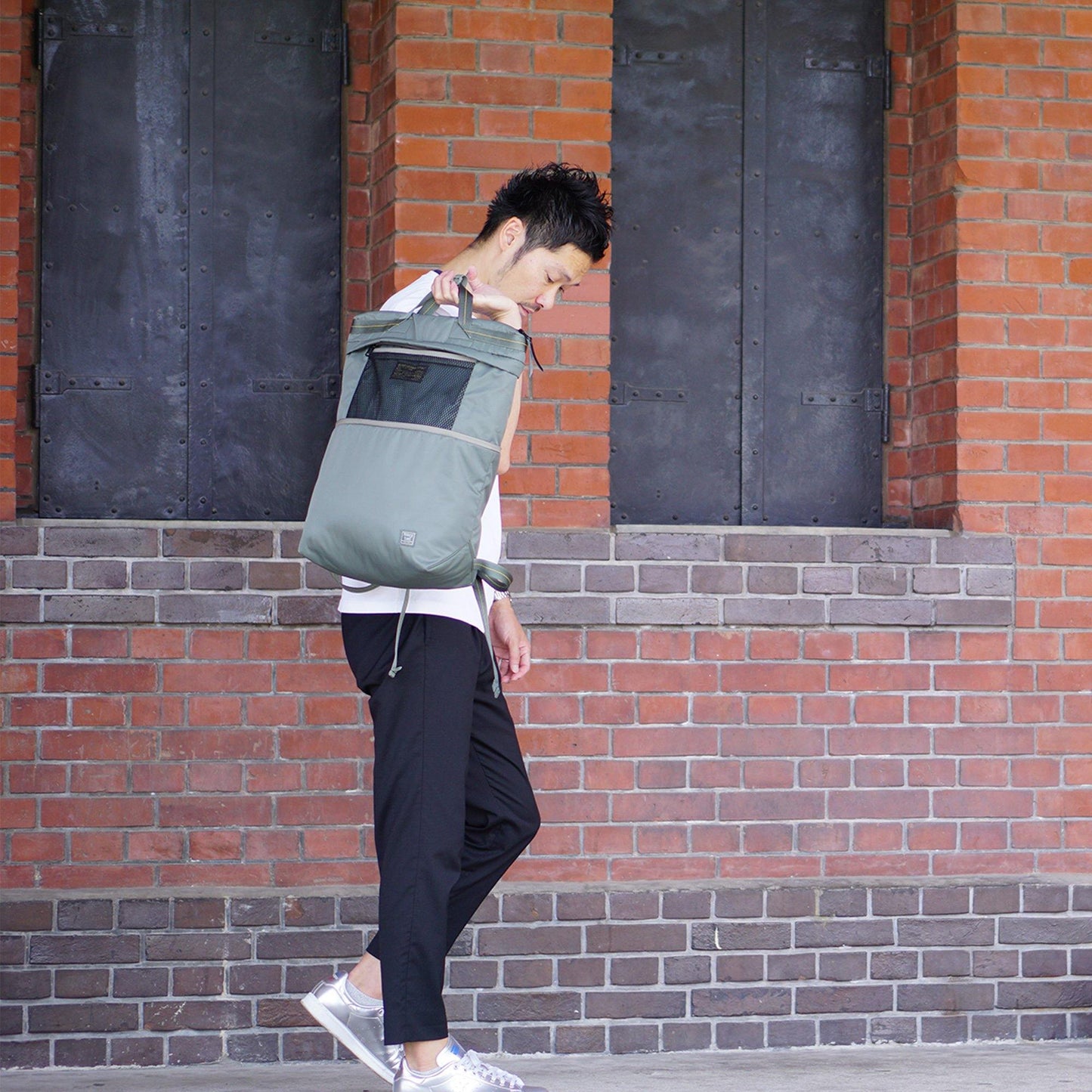 FLYER'S LITESPAN  バックパック  トート型  エキスパンダブル  コーデュラ&ブルーサインナイロンTWILL  HS-0354 - HARVEST LABEL