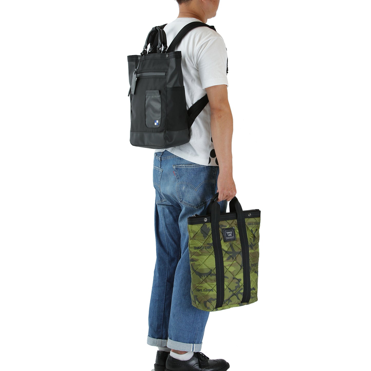 BULLET LINE Backpack Tote style with inner bag Ballistic nylon HB-0453