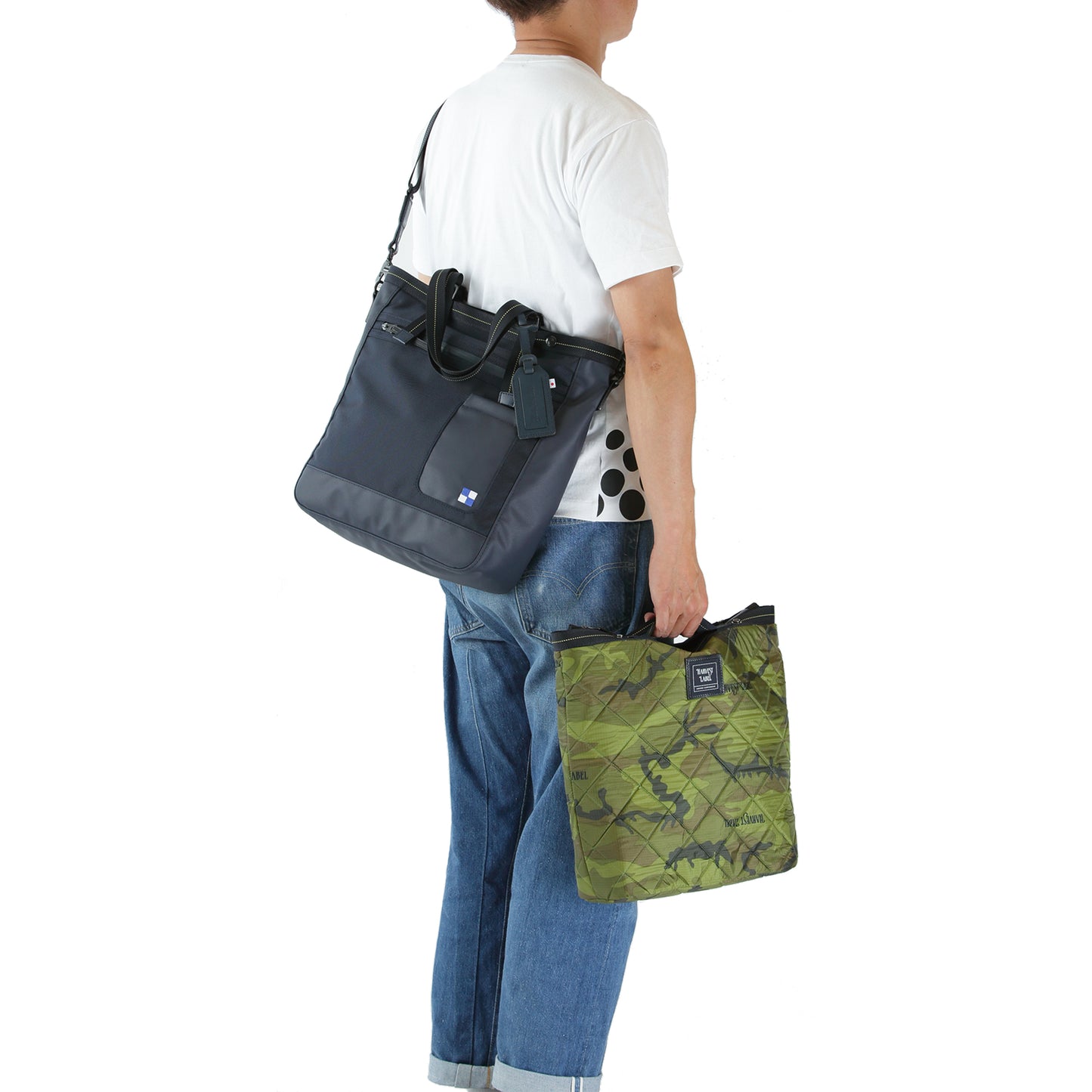 BULLET LINE Backpack Tote style with inner bag Ballistic nylon HB-0453