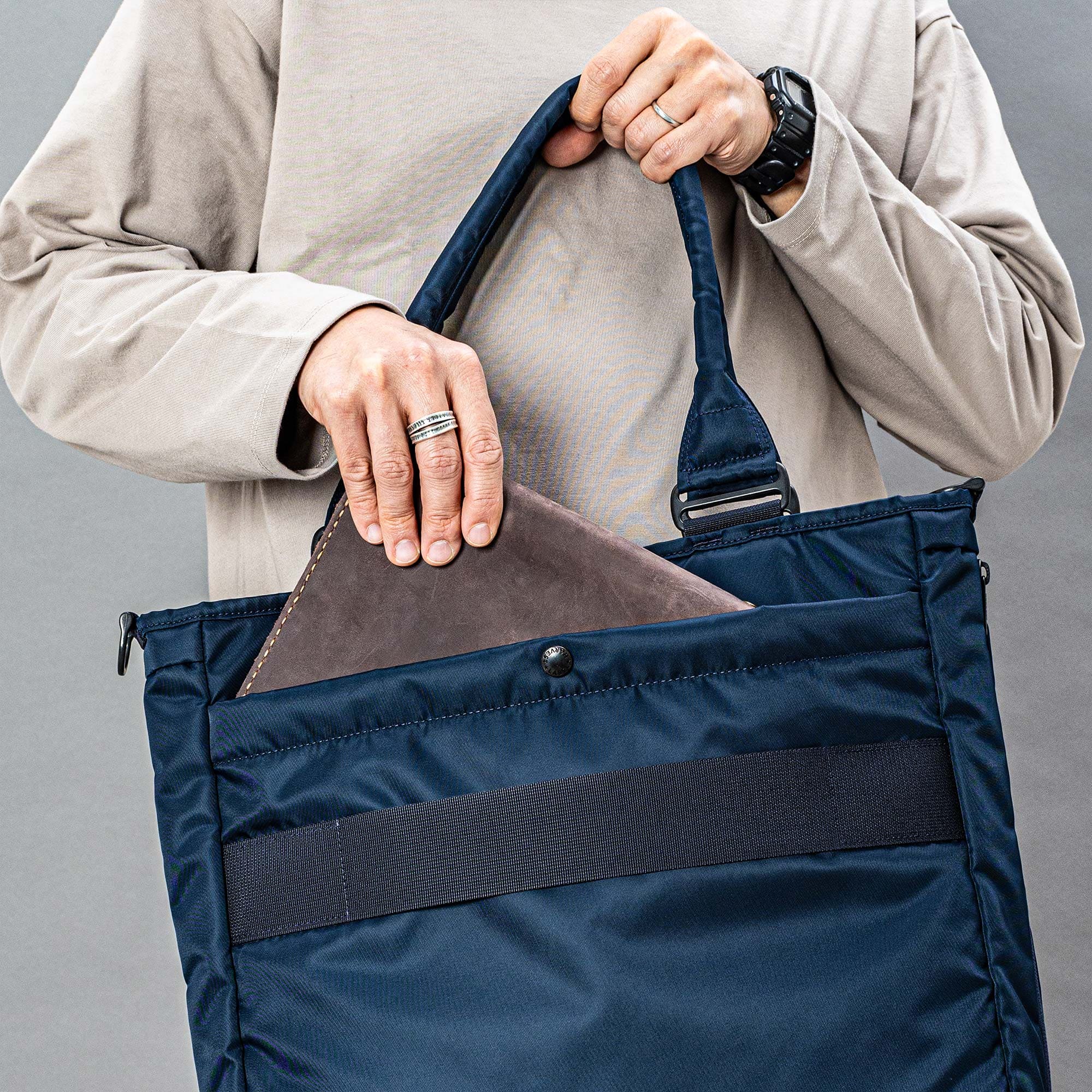 【未使用】HARVEST LABEL 2WAY トート タグ付き HARVEST LABEL URBAN CARGO 2WAYトートバッグ HVT-0281｜拡張 大容量
