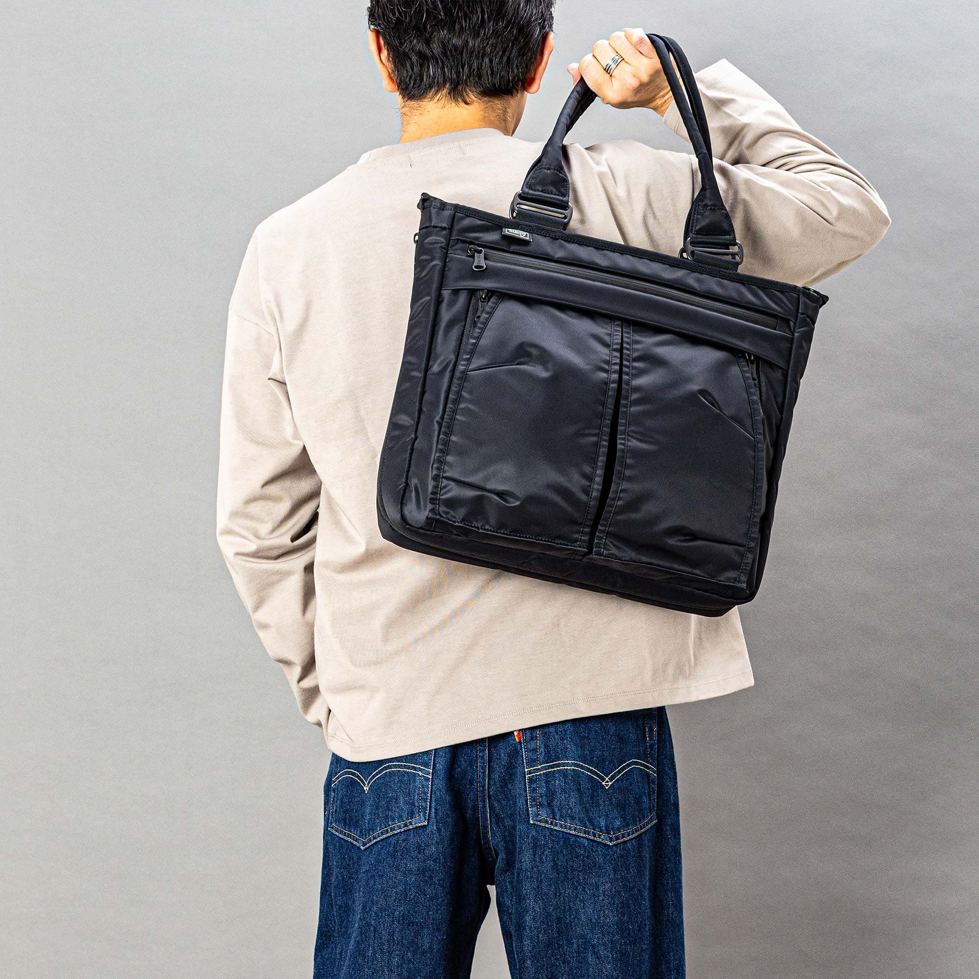 HARVEST LABEL URBAN CARGO 2WAYトートバッグ HVT-0281｜拡張 大容量