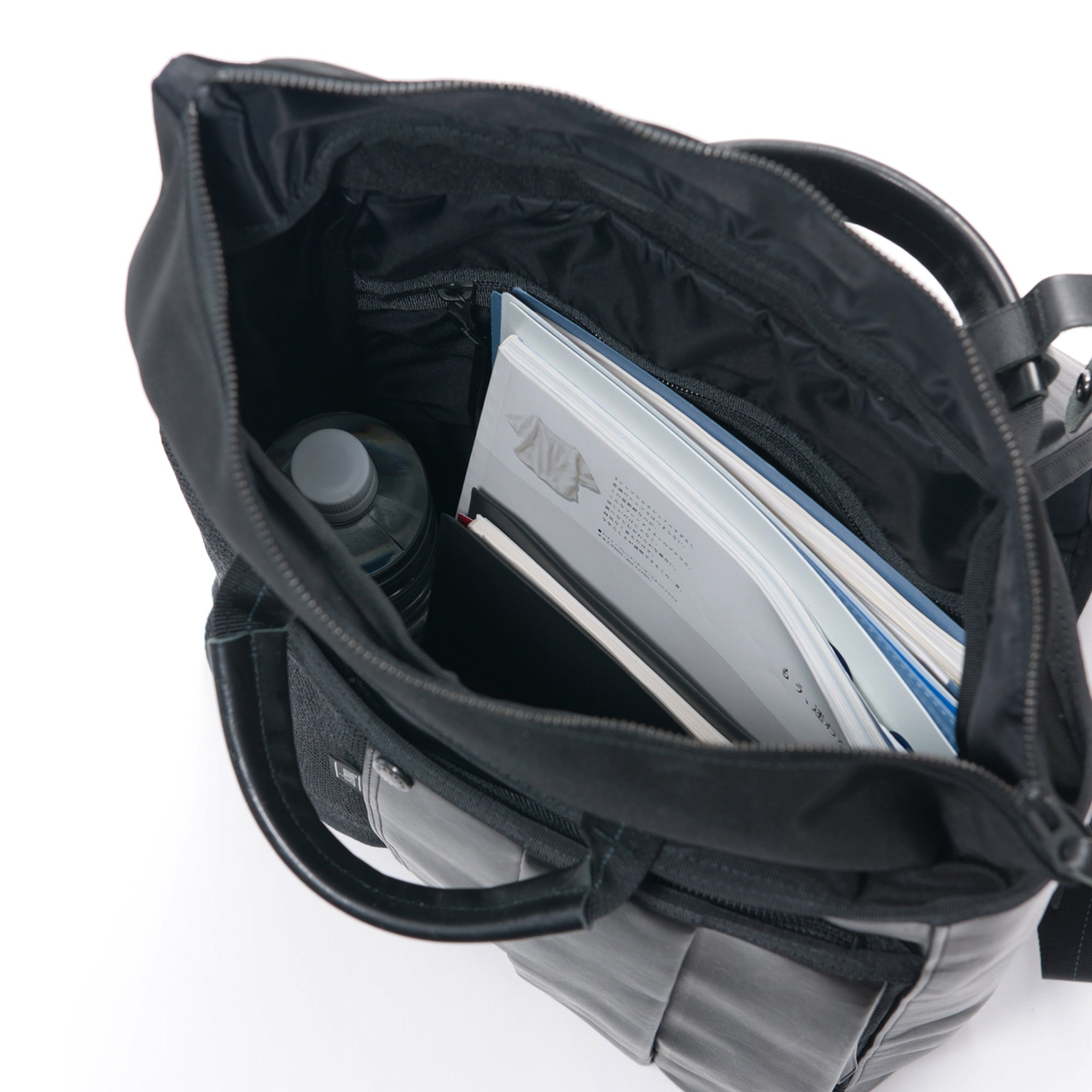 ハーヴェスト レーベル ビジネスリュック ビジネスバッグ 2WAY 撥水 大容量 高密度ナイロン 当社限定 別注モデル HL-001 ブラッ